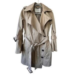 Banana Republic Olivia Palermo Trench Coat Belted Khaki Small